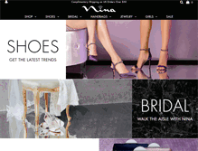 Tablet Screenshot of ninashoes.com